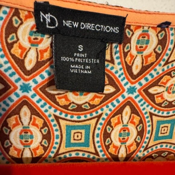 ❤️GORGEOUS PRINT BLOUSE w/WIDER SLEEVES SMALL - Picture 6 of 6